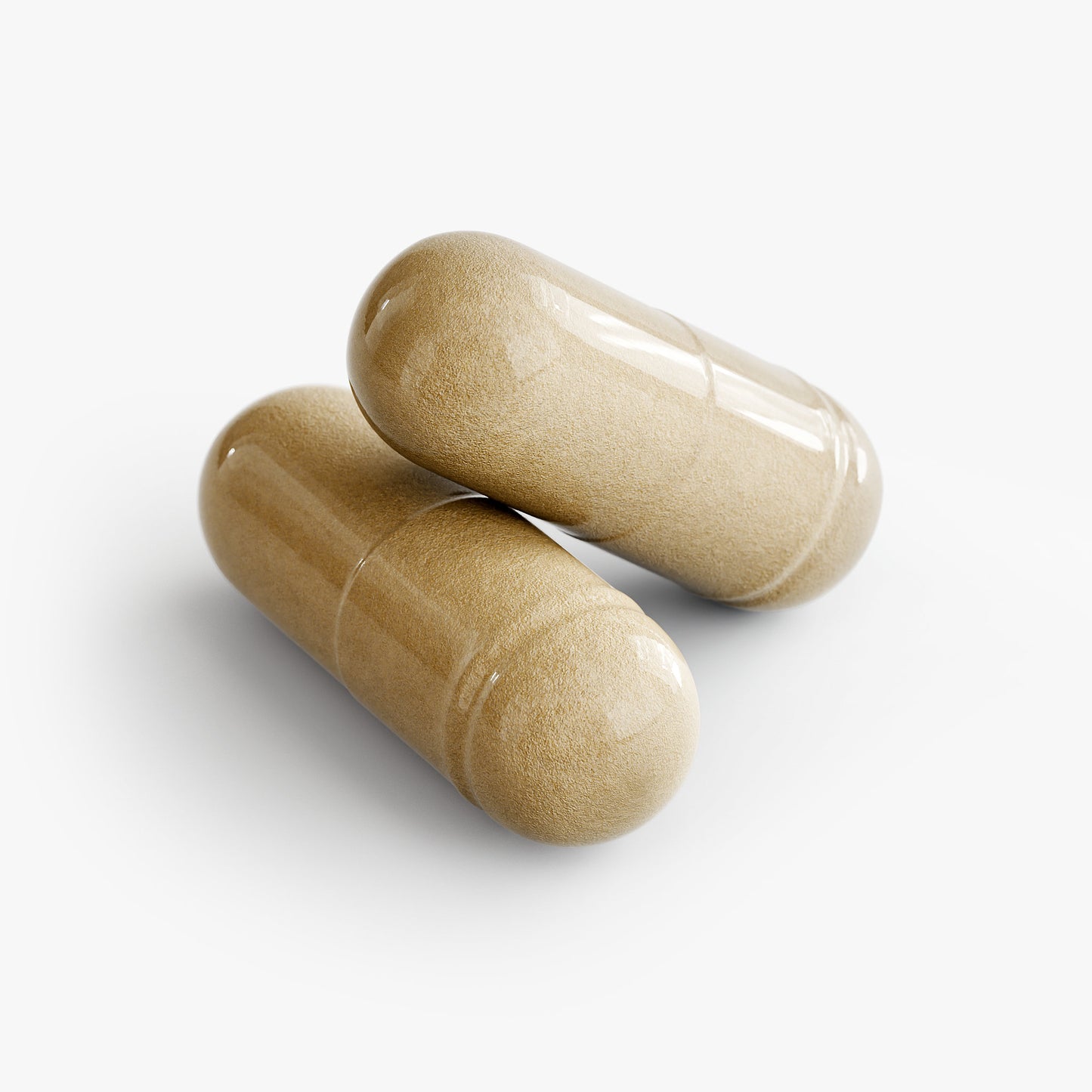 Two capsules of Moringa Pure showcasing the natural supplement for energy and digestion support.